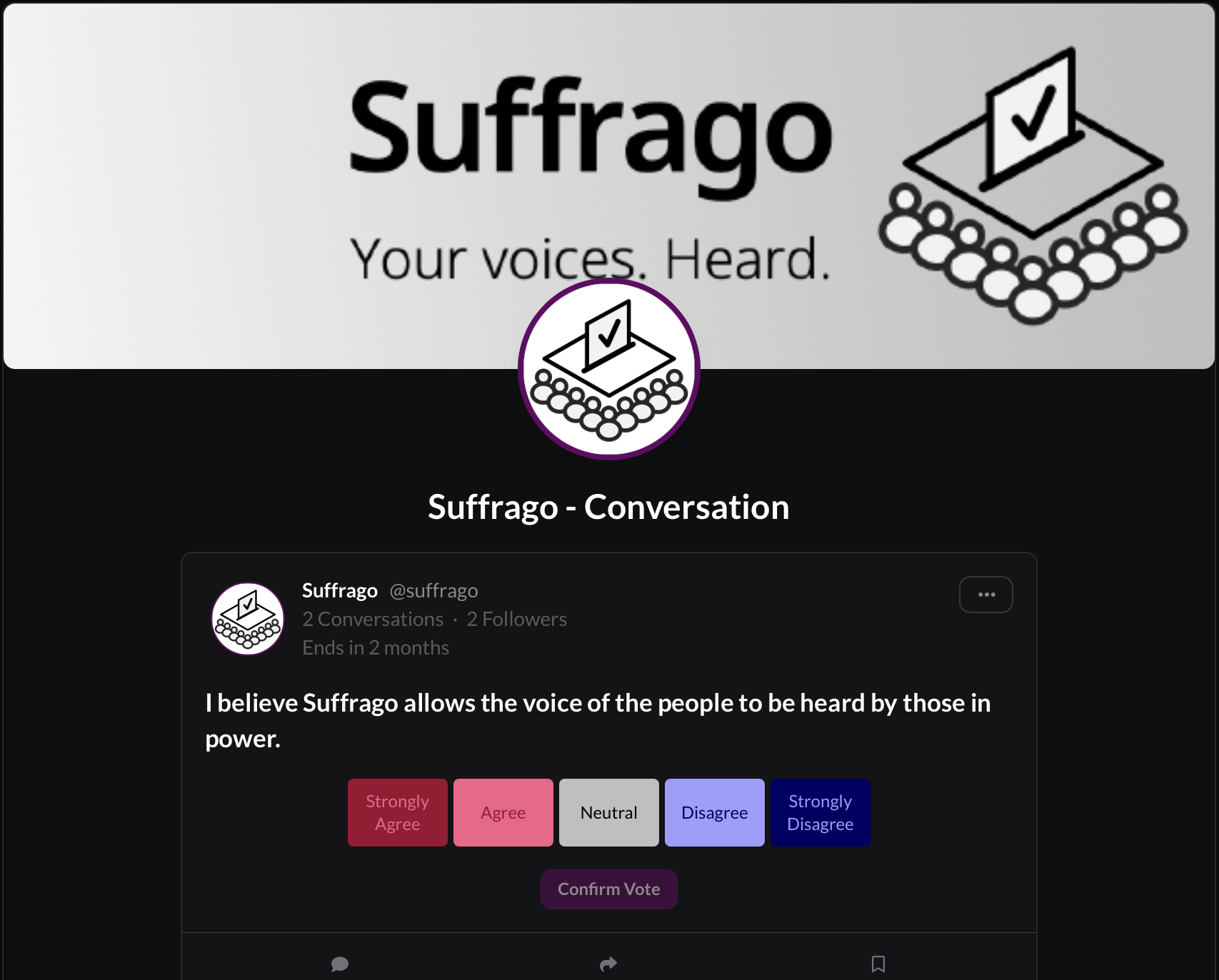 Conversations preview dark